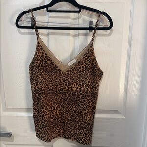 Socialite Animal Print V-Neck Camisole